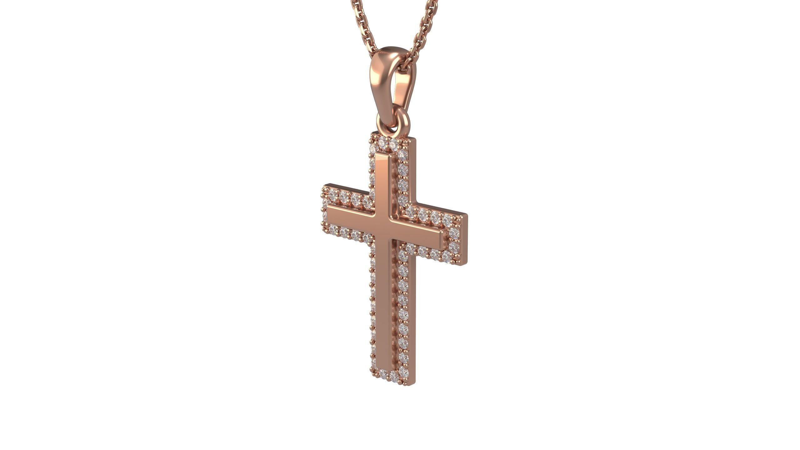 Cross pendant 12 3D print model_6