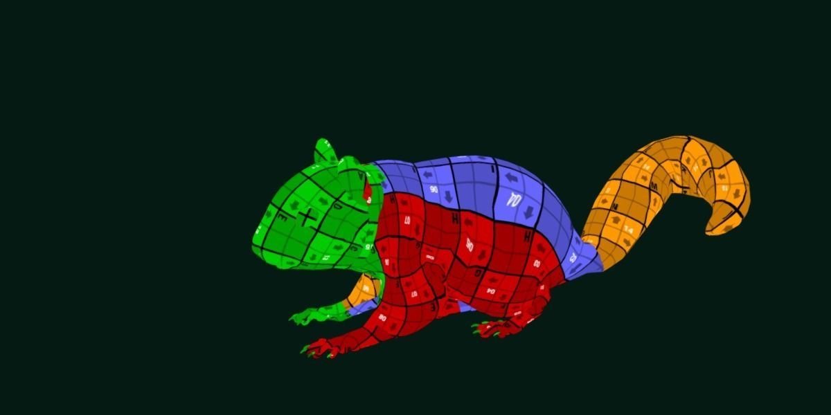 Eurasian Red Squirrel 3D model_8