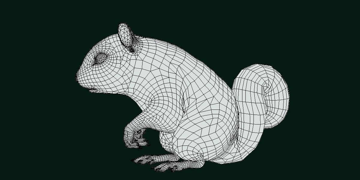 Eurasian Red Squirrel 3D model_5