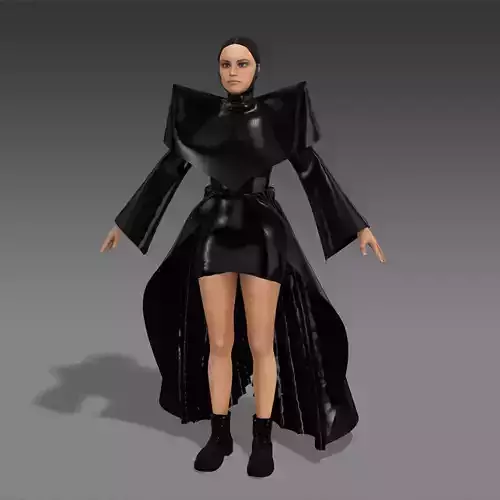 3d scifi dress  3d costume