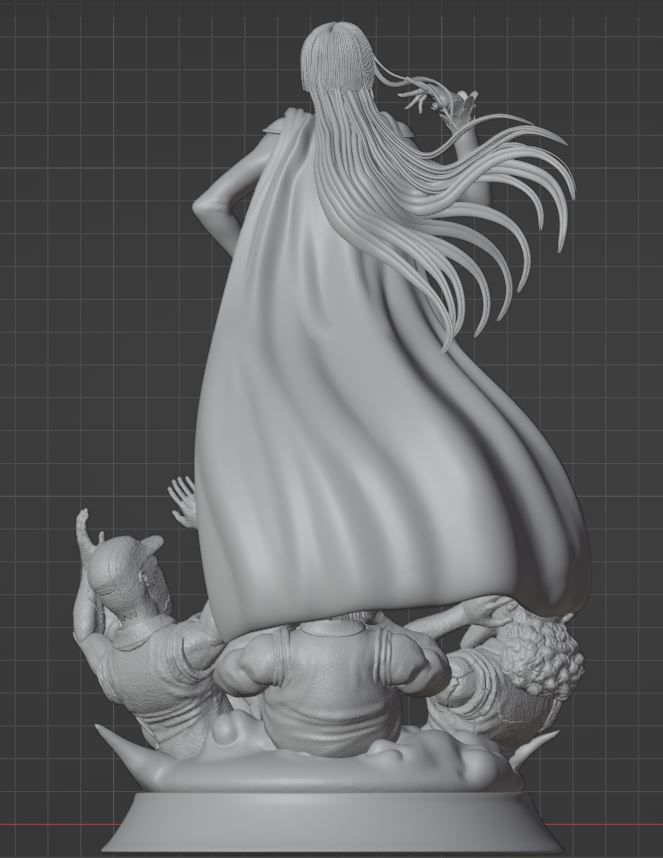 One piece Boa Hancock fan art 3D print model_6