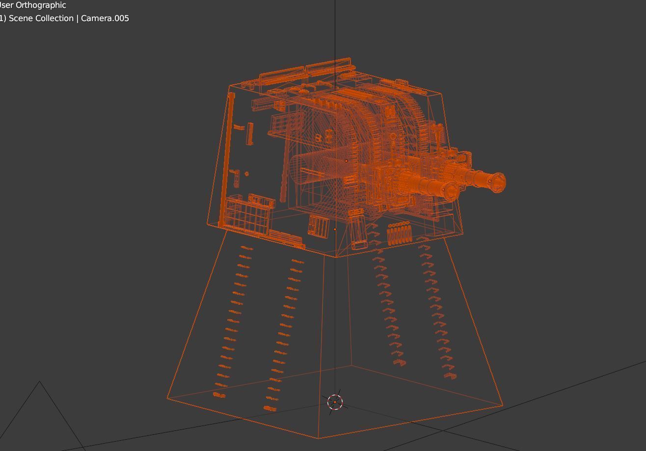 Star Wars Trench Run made in Blender 3D model_5