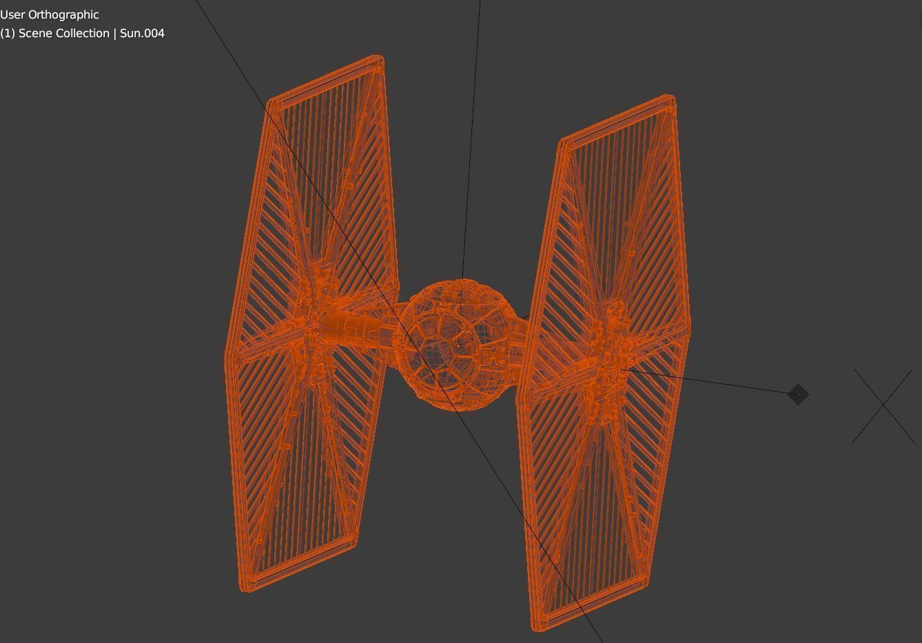 Star Wars Trench Run made in Blender 3D model_7