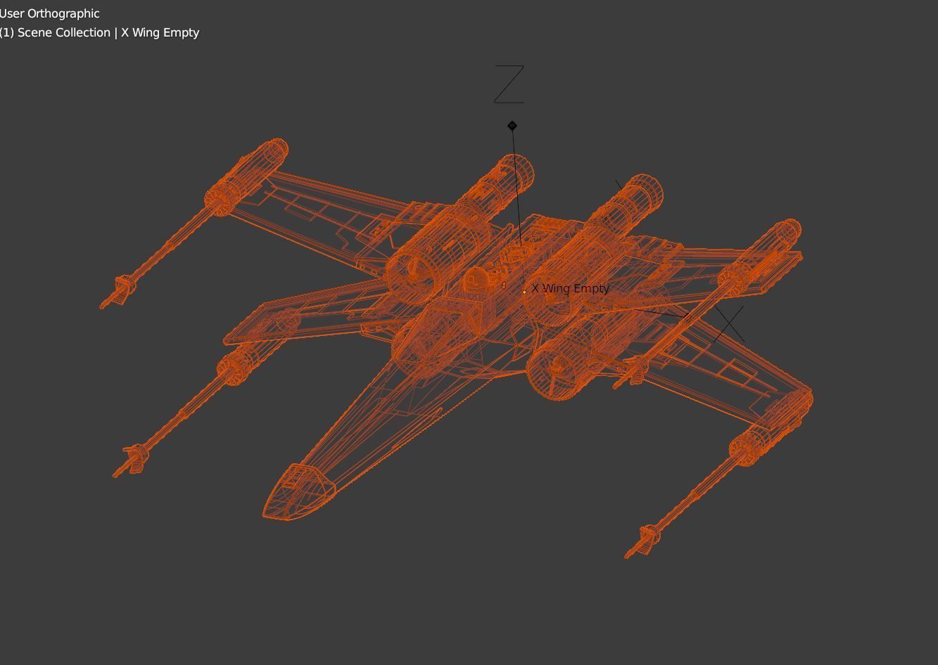 Star Wars Trench Run made in Blender 3D model_11