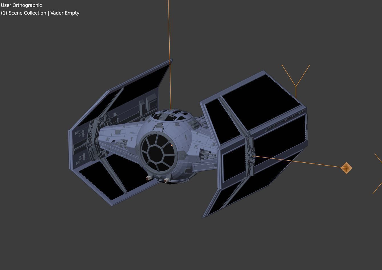Star Wars Trench Run made in Blender 3D model_8