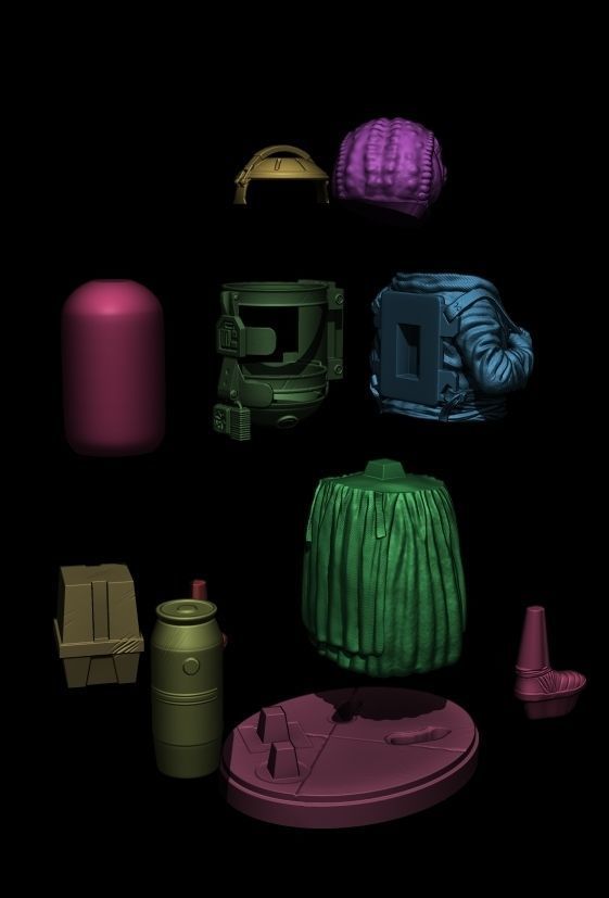 Lady Frog Statue from Mandalorian 3D print model_9