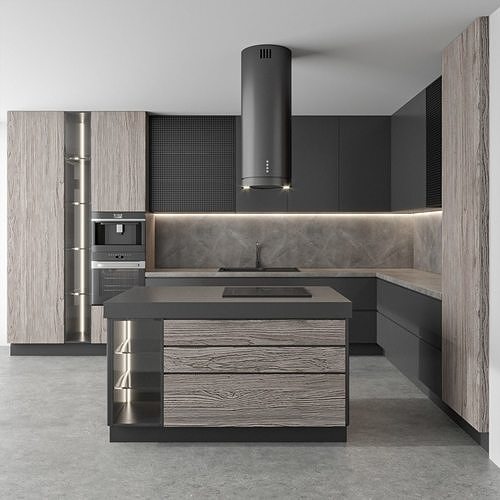modern kitchen 64 3D model