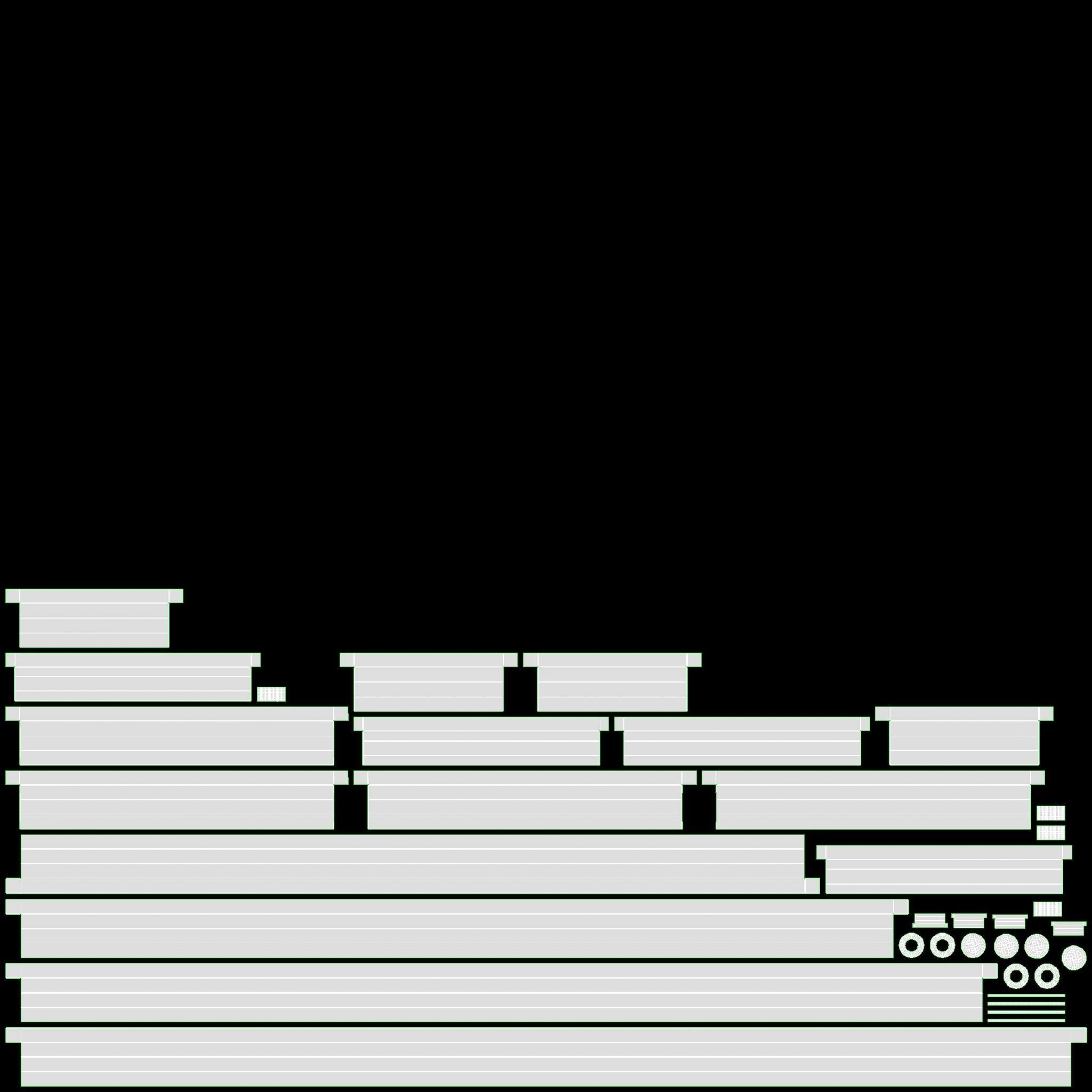 Store Adjustable 4-way Square Tube Clothing Rack 3D model_10