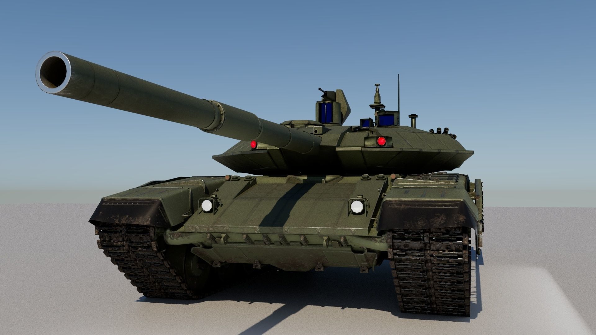 T90M Lowpolygon Low-poly 3D model_2