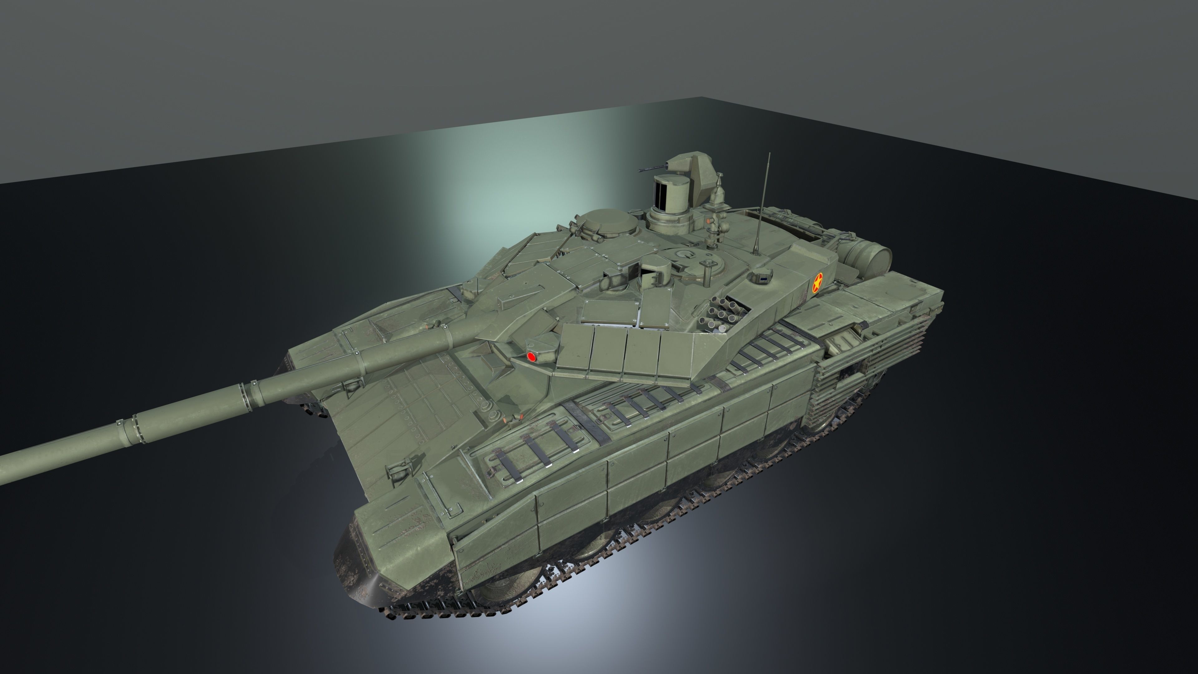 T90M Lowpolygon Low-poly 3D model_3