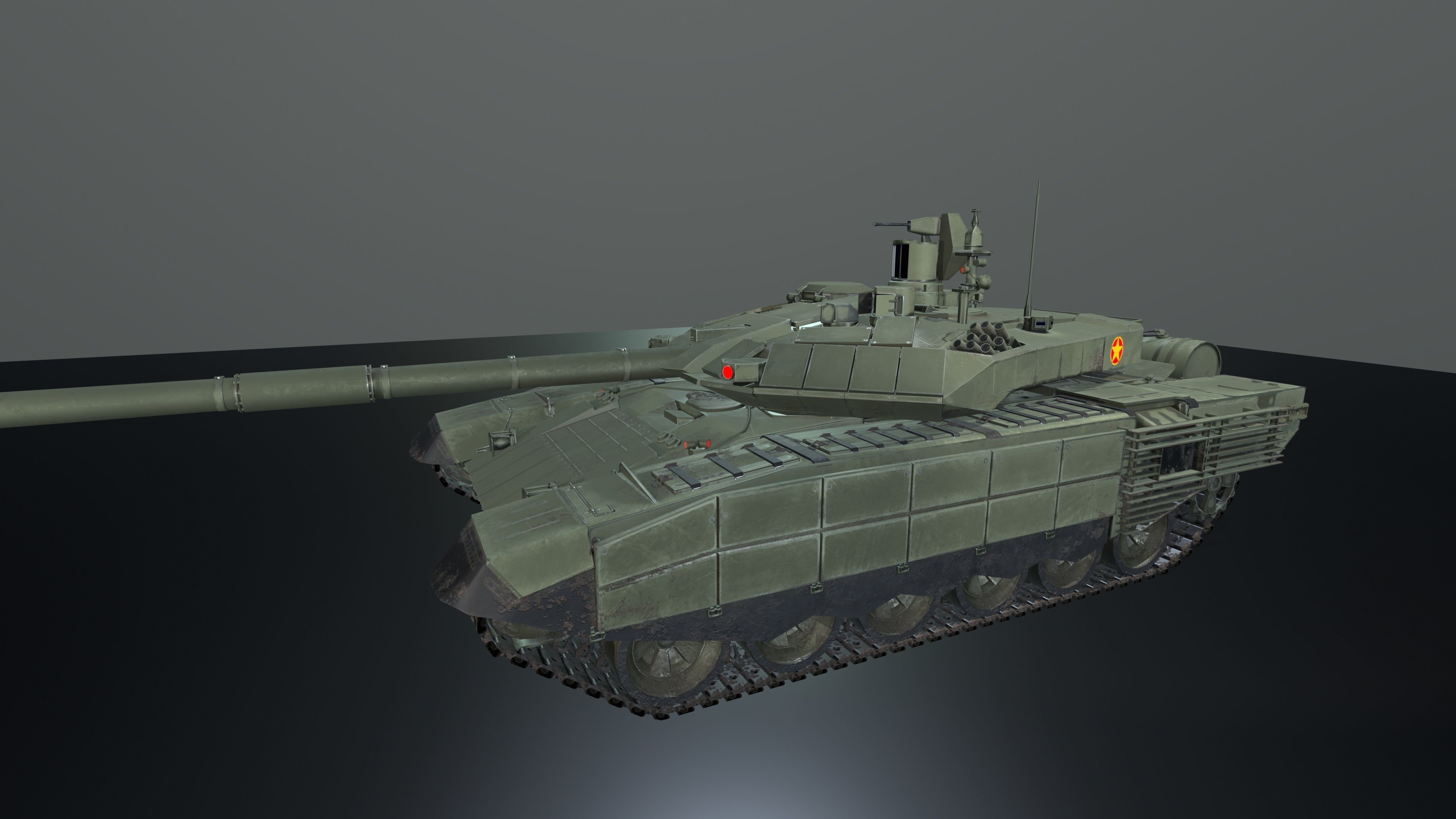 T90M Lowpolygon Low-poly 3D model_4