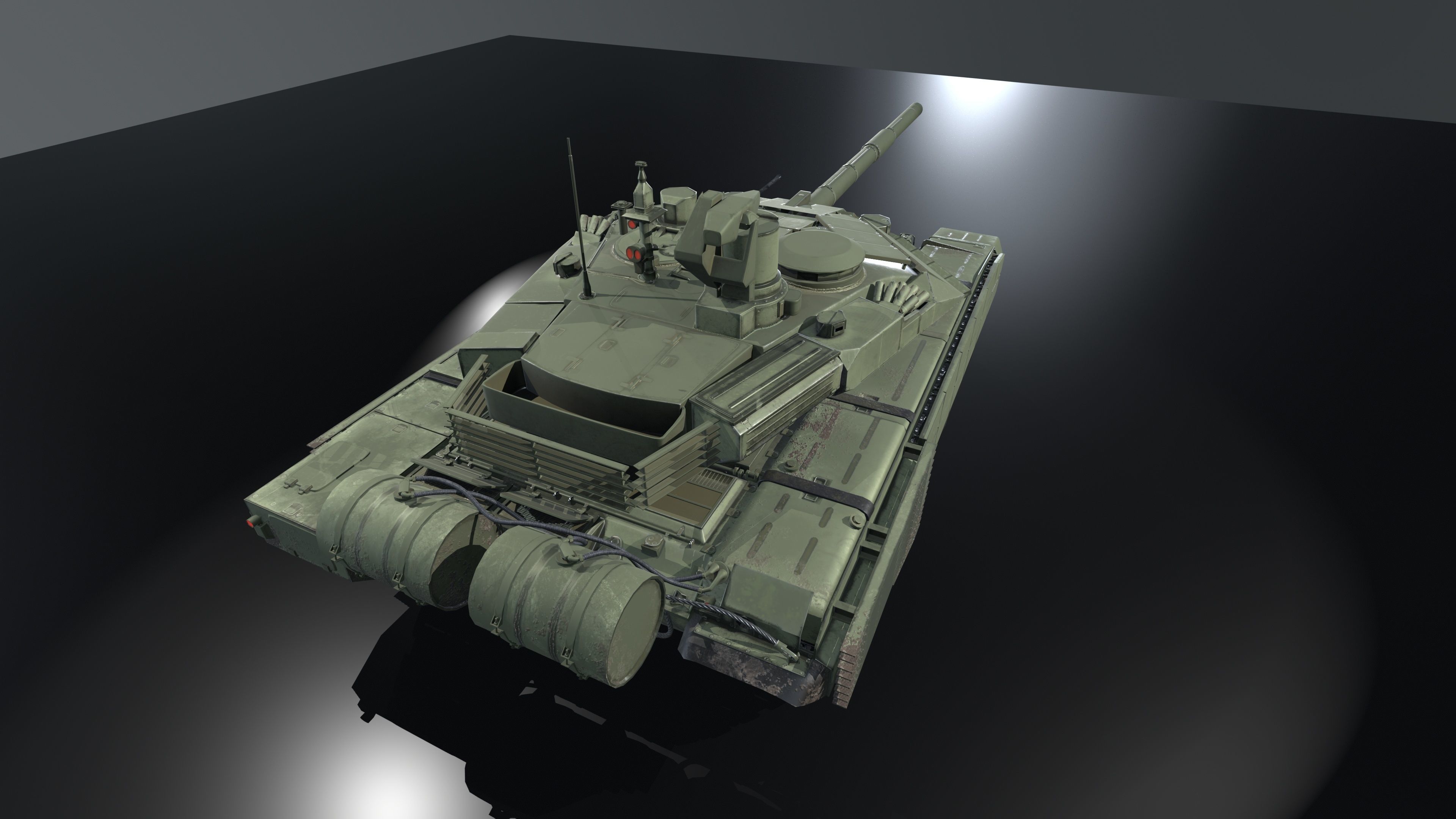 T90M Lowpolygon Low-poly 3D model_6