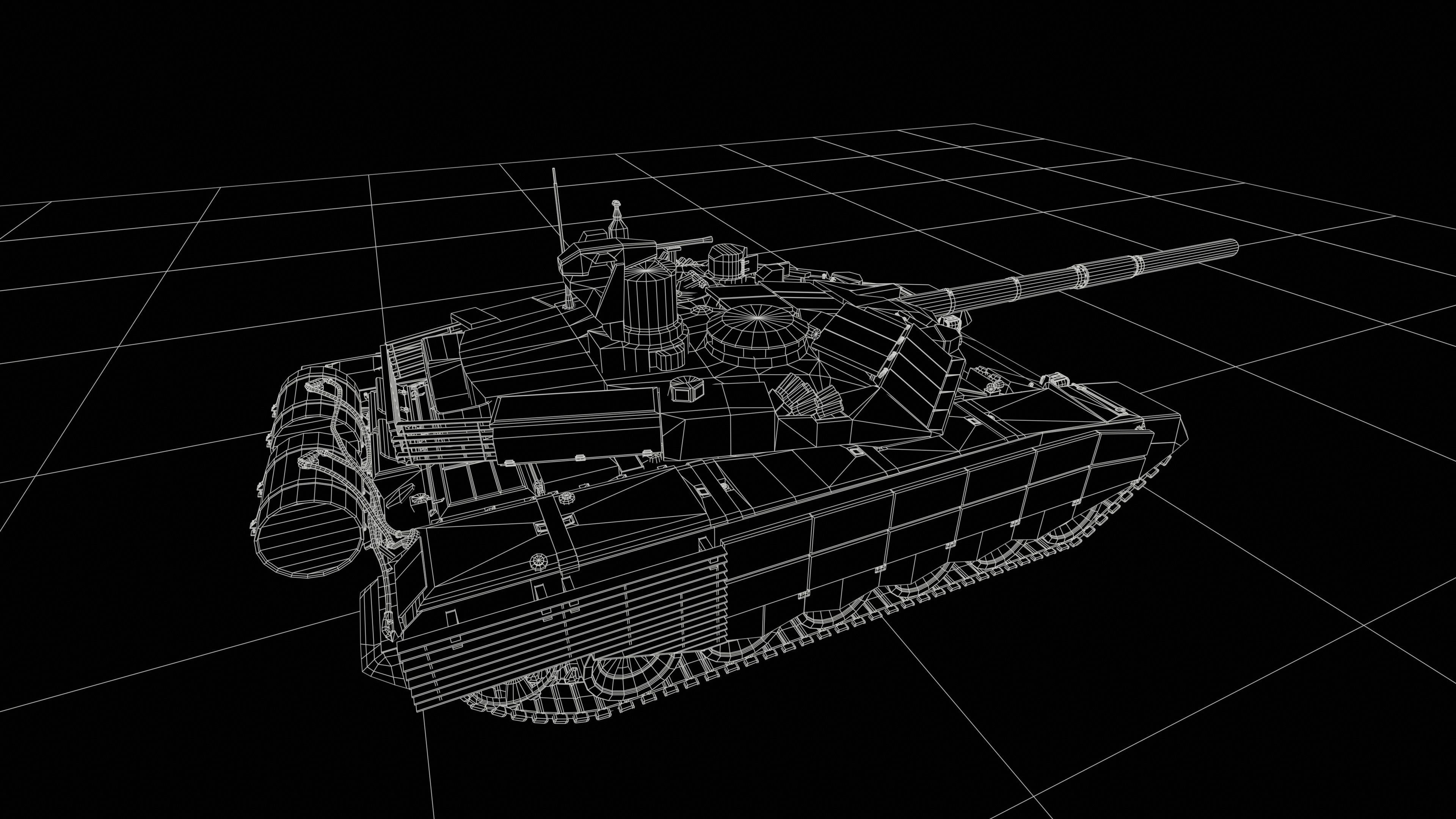T90M Lowpolygon Low-poly 3D model_20