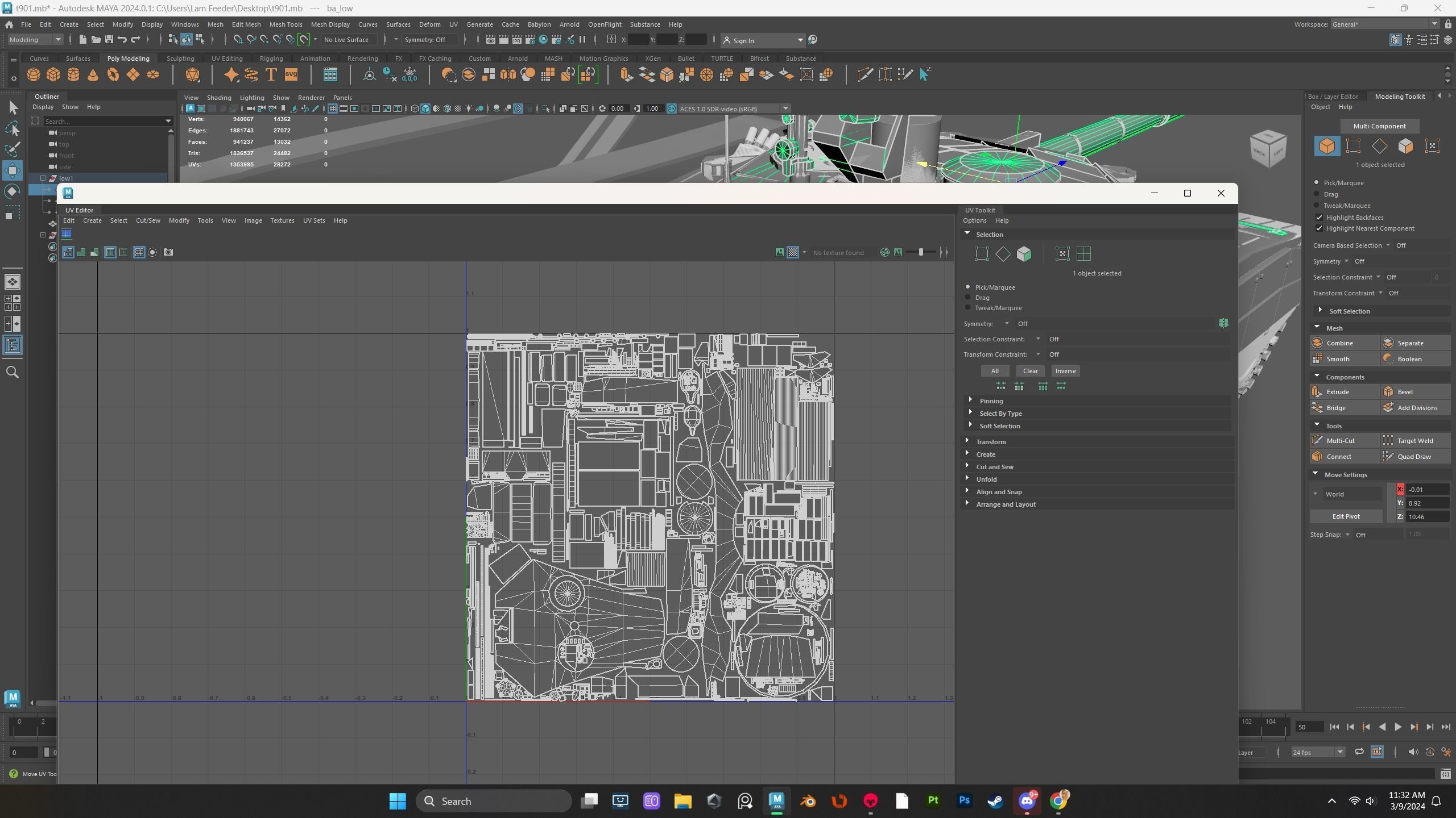T90M Lowpolygon Low-poly 3D model_16
