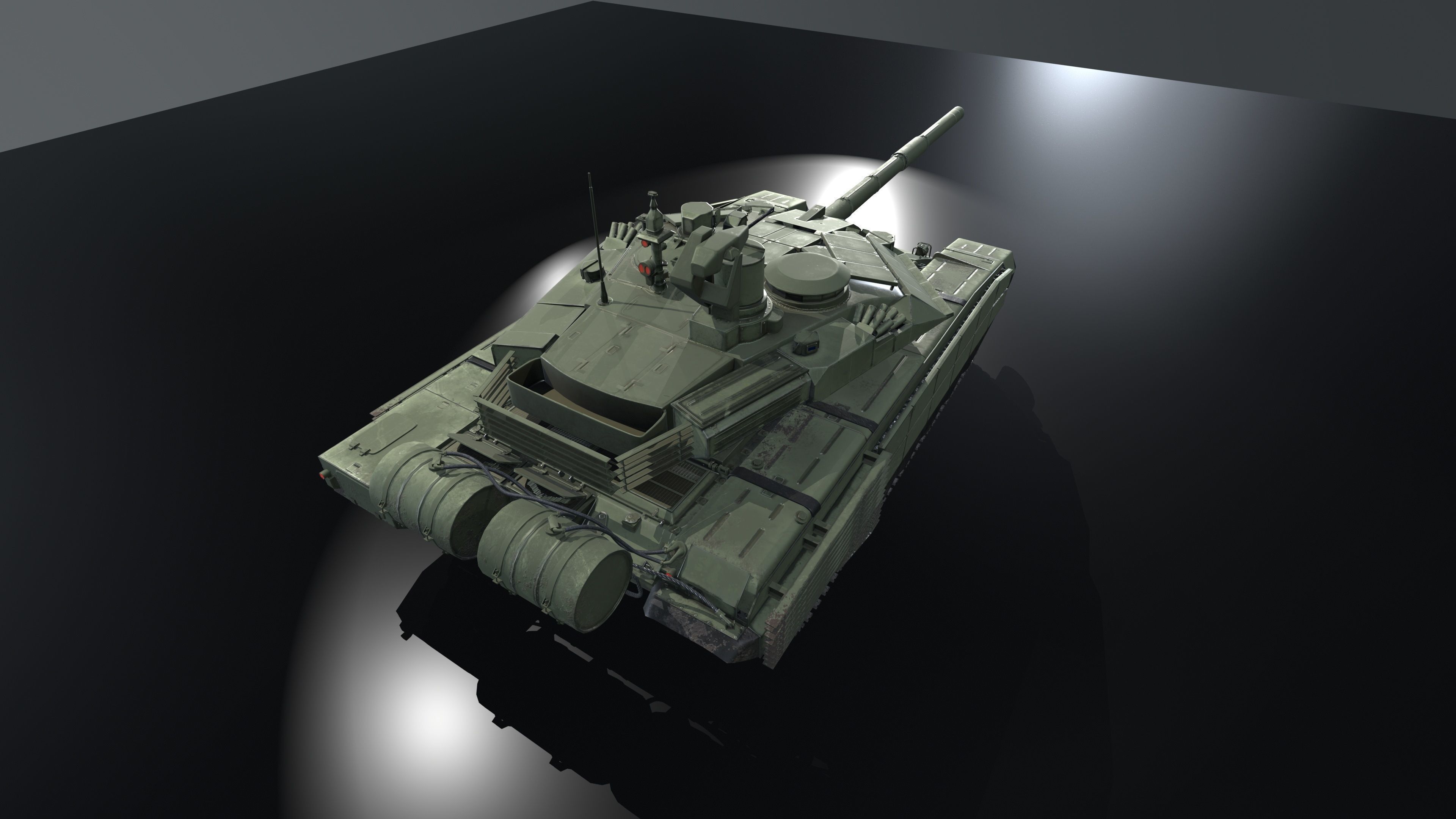 T90M Lowpolygon Low-poly 3D model_10