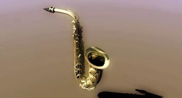 Alto Saxophone Free 3D model