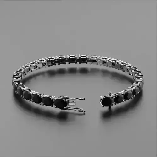 Tennis Braclet oval gem
