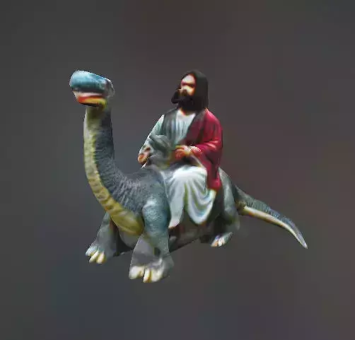 Jesus Christ on Dinosaur
