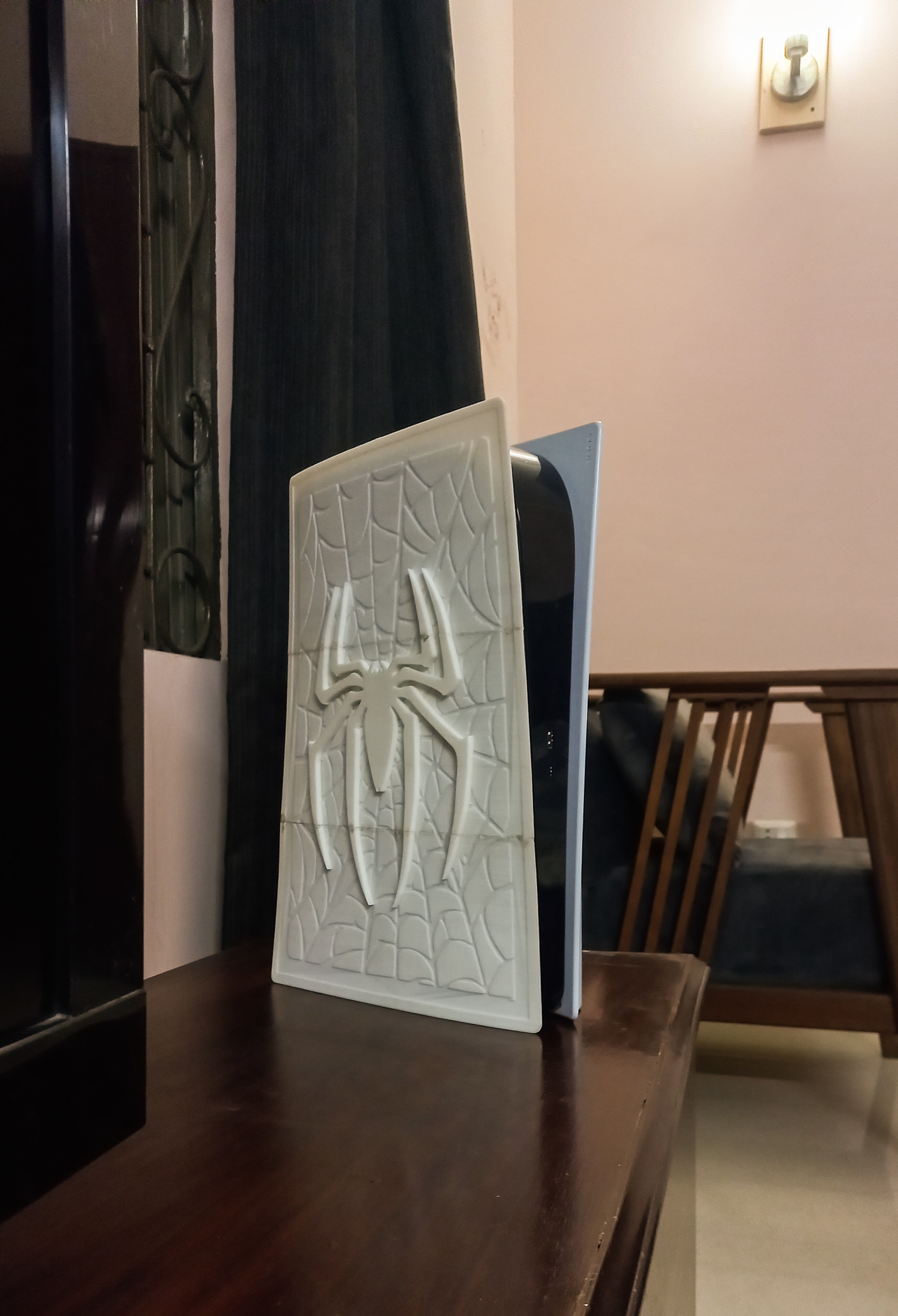 Spiderman PS5 Faceplate Custom Playstation 5 Side Panel 3D print model_1