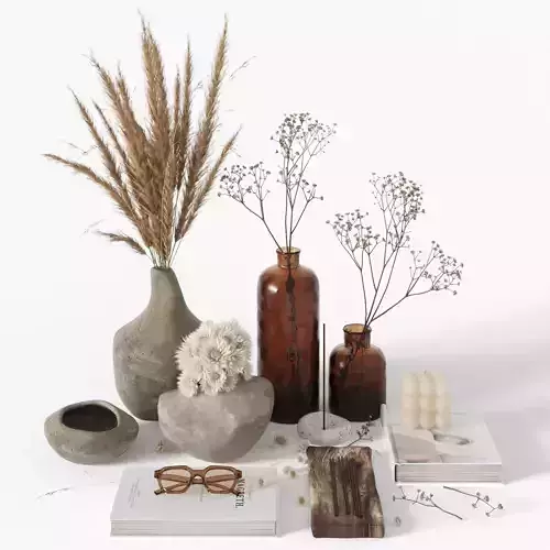 Decorative set 01 3D model