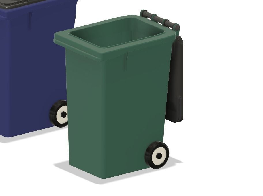 Model Railway Wheelie Bins 3D print model_5