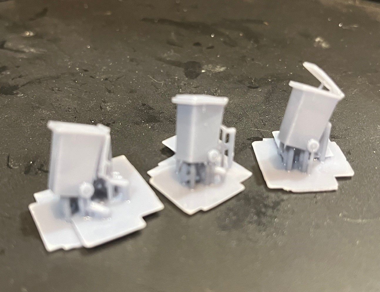 Model Railway Wheelie Bins 3D print model_1