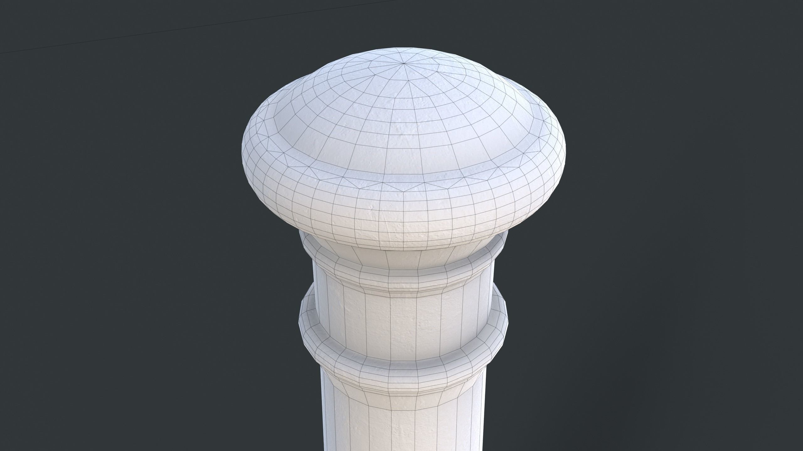 Street Bollard 12 PBR Game Ready Low-poly 3D model_11