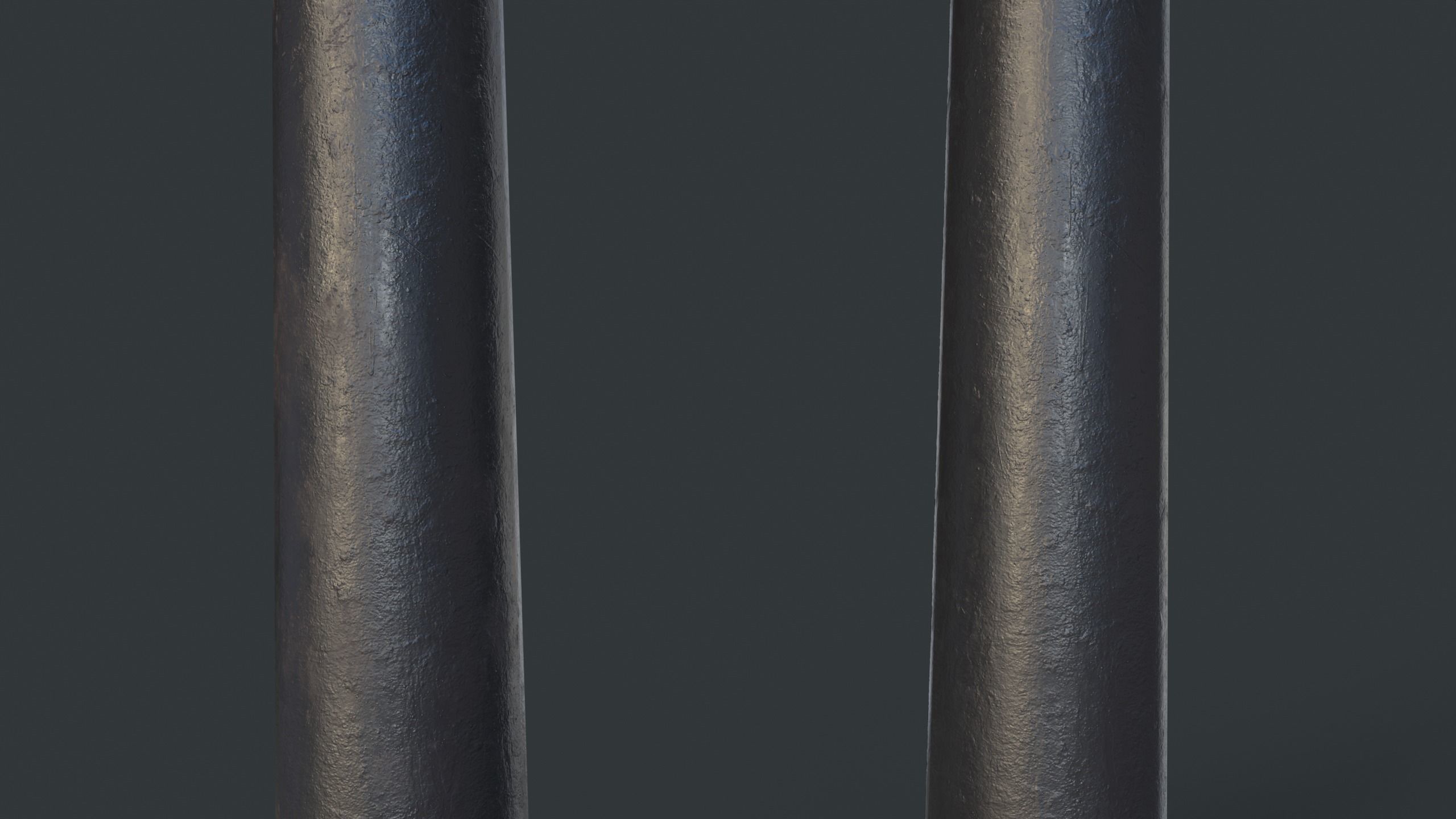 Street Bollard 12 PBR Game Ready Low-poly 3D model_3