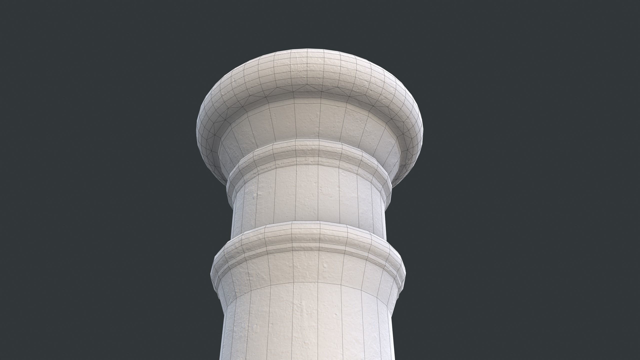 Street Bollard 12 PBR Game Ready Low-poly 3D model_12