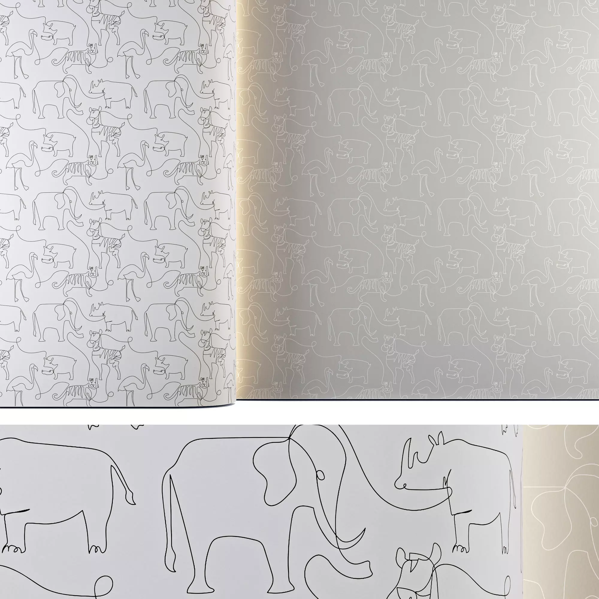 Lines At The Zoo Wallpaper 3D model