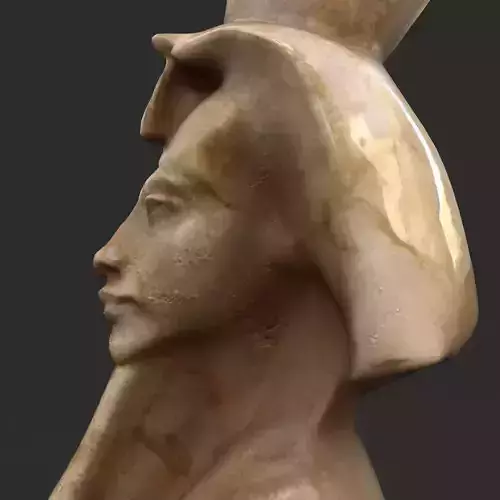 Ikhnaton  Low-poly 3D model
