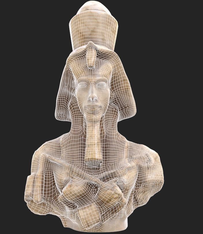 Ikhnaton Low-poly 3D model_8