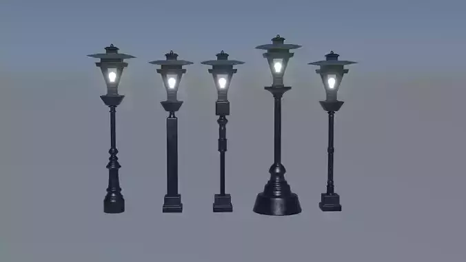 Old Street Light 3D model