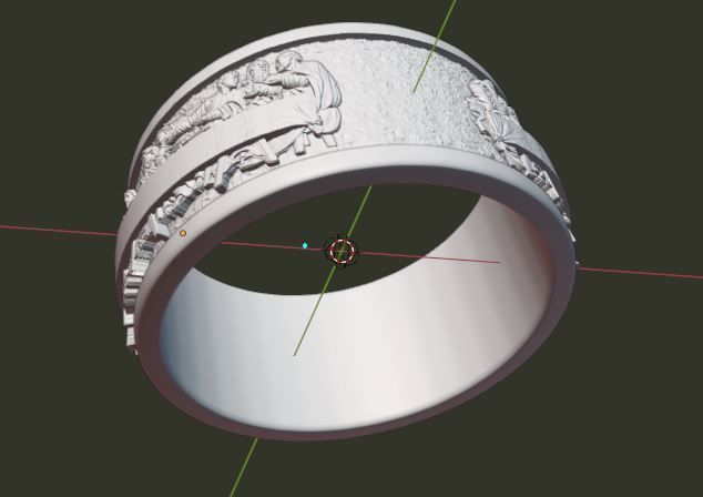 SUPPER LAST THEMED RING 3D print model_5