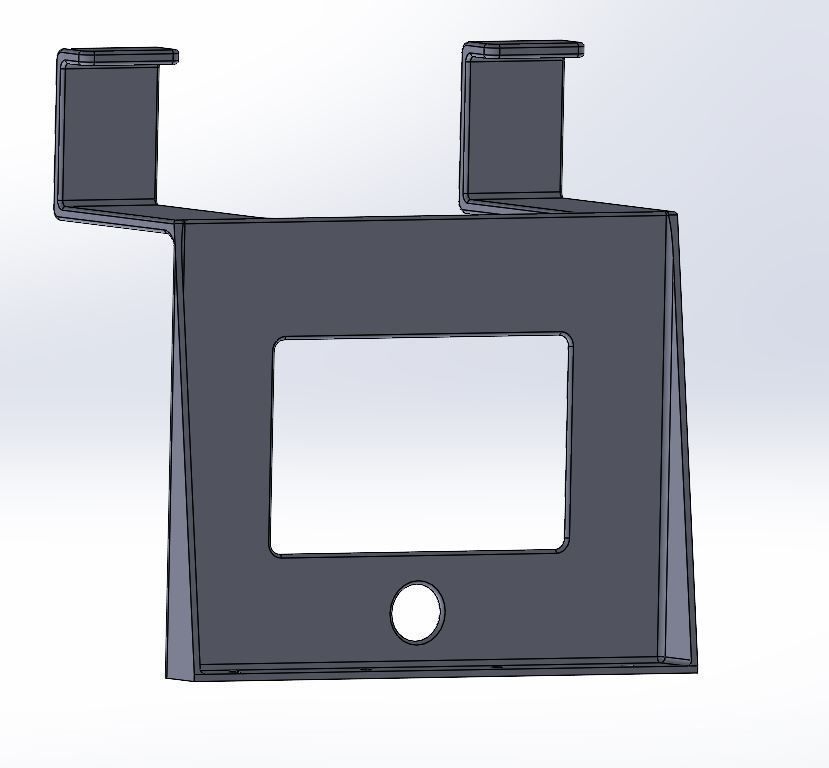 PS2 SLIM WALL MOUNT WITH CONTROLLER HANGERS 3D print model_4