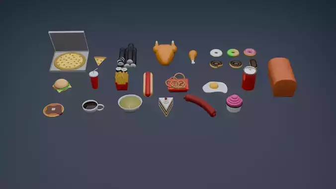 LowPolyFoodAssetPack 003