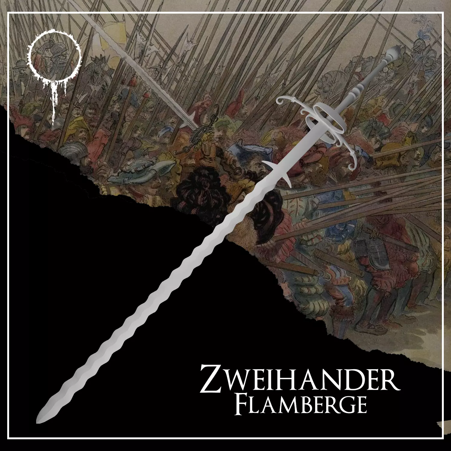 ZWEIHANDER FLAMBERGE REAL SIZE 3D print model