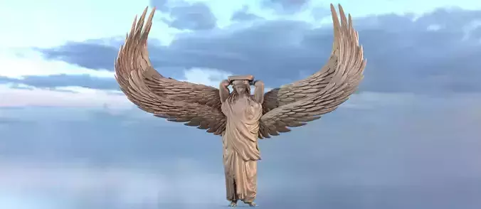 Angels renaissance wall mount statue