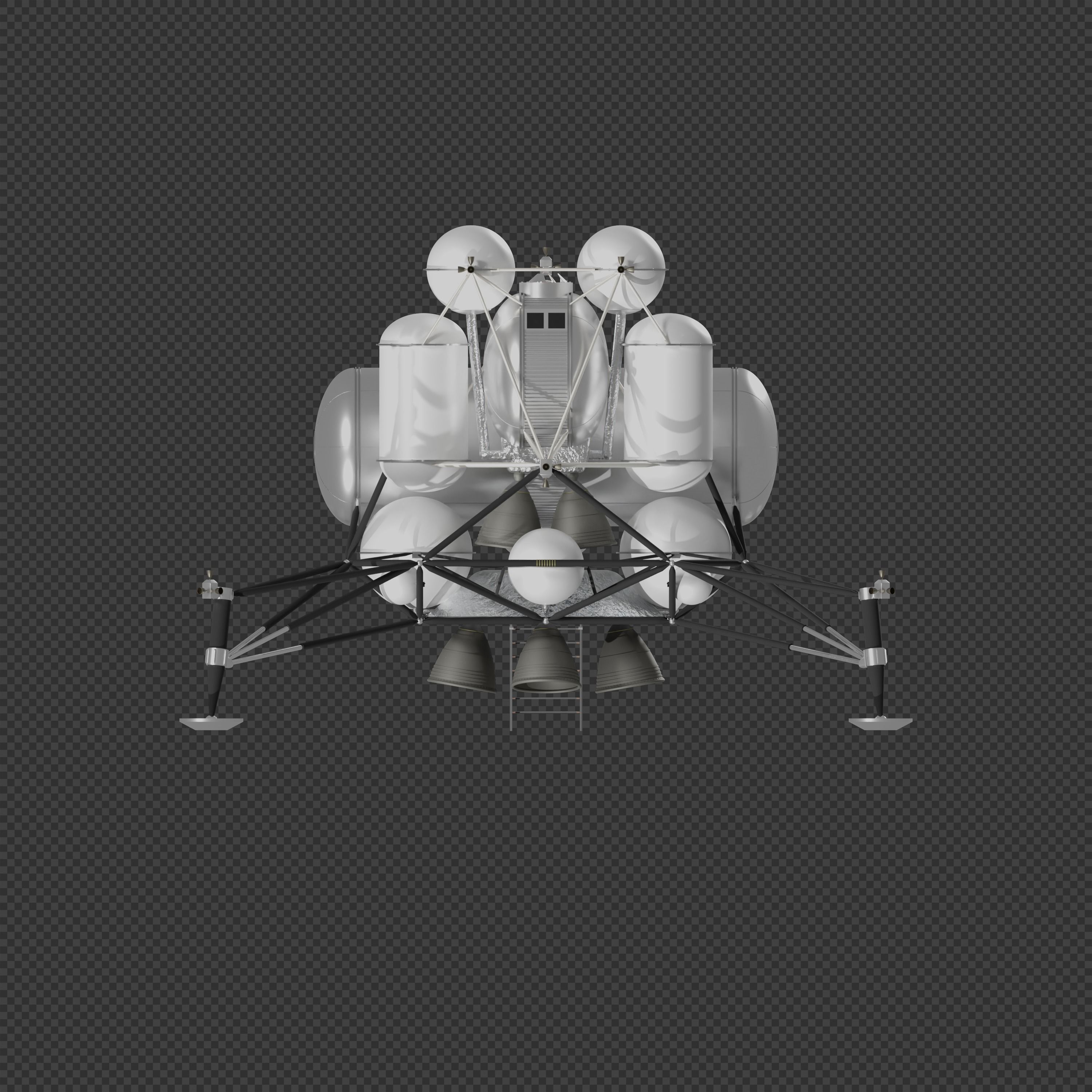 STCAEM Mars Lander 3D model_3