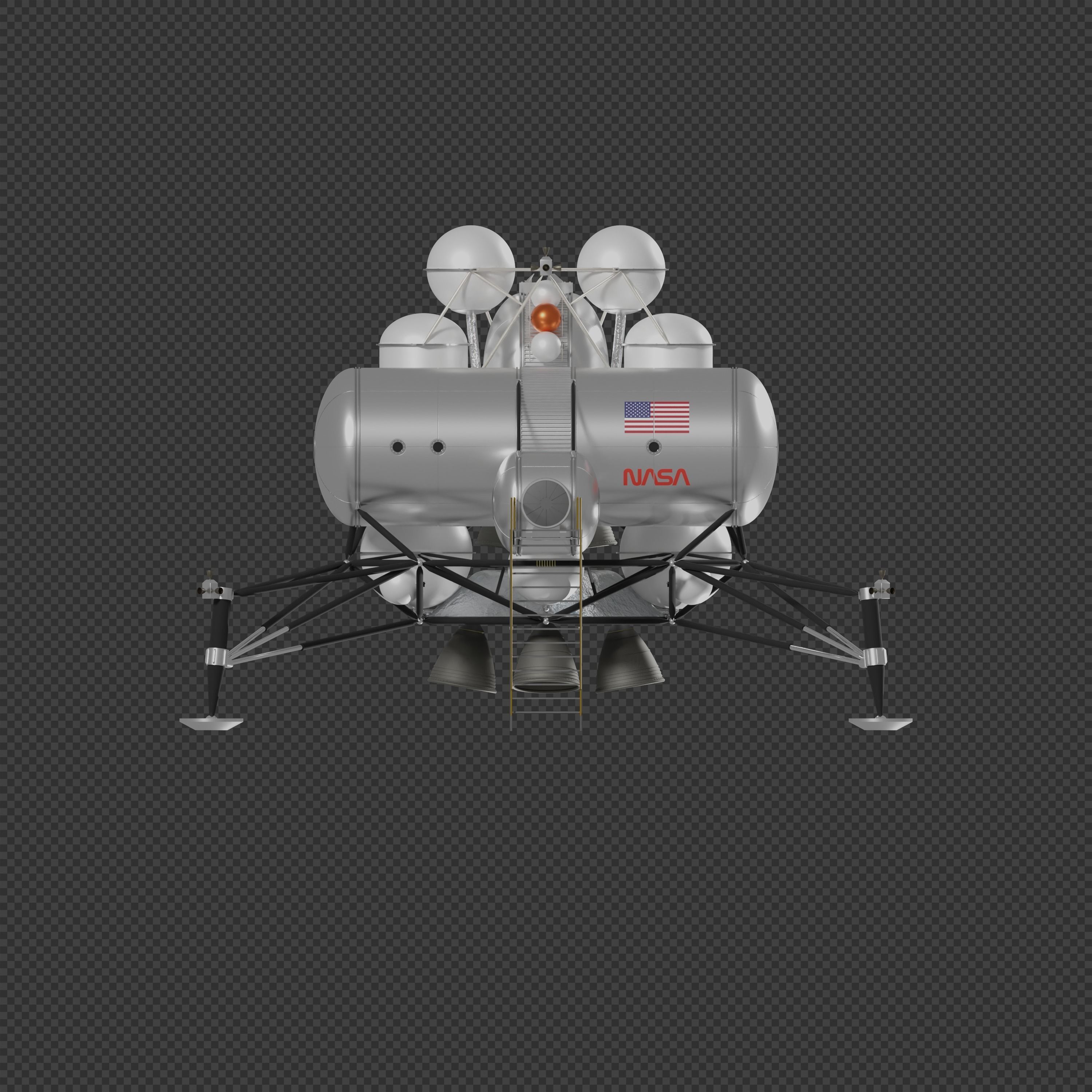 STCAEM Mars Lander 3D model_1