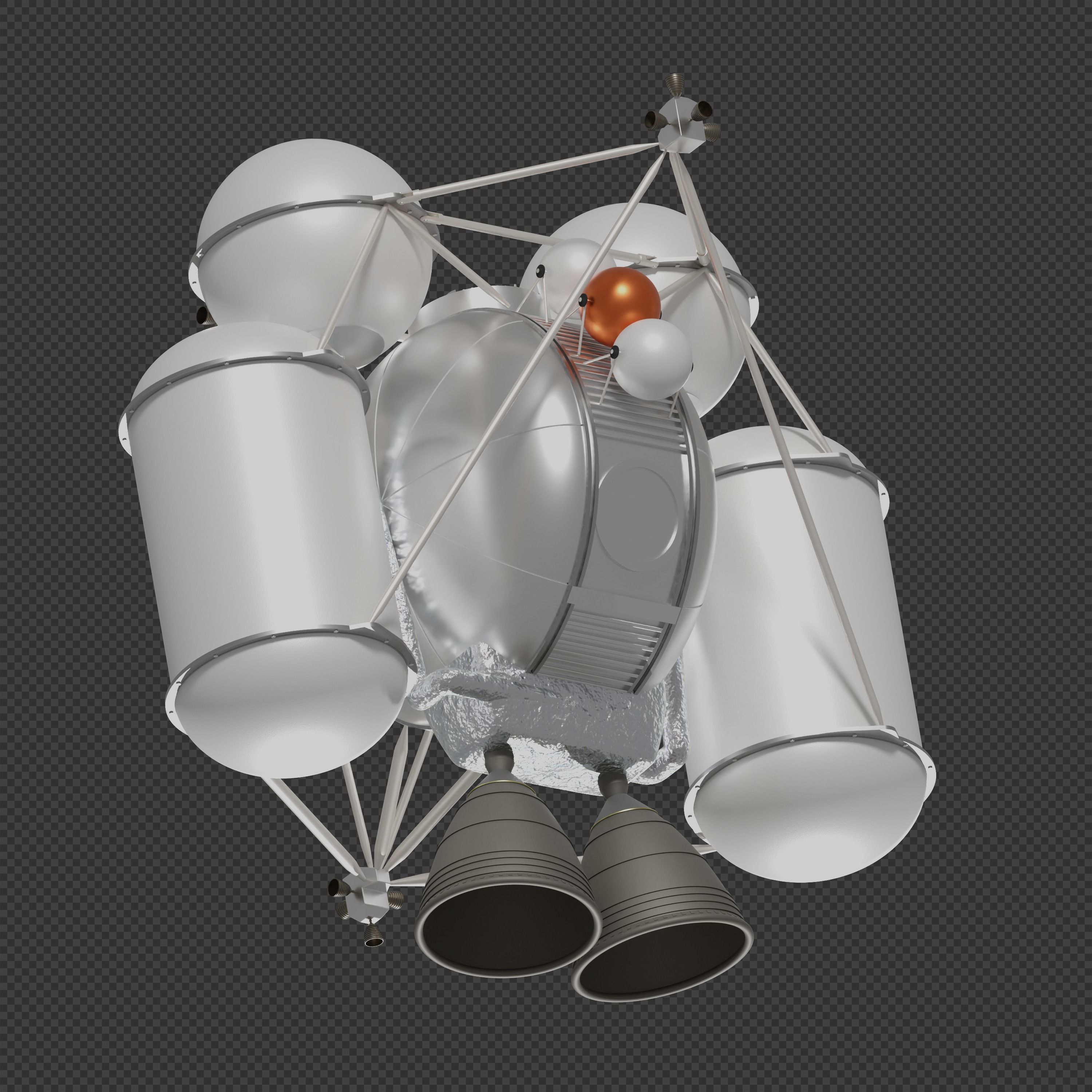 STCAEM Mars Lander 3D model_7