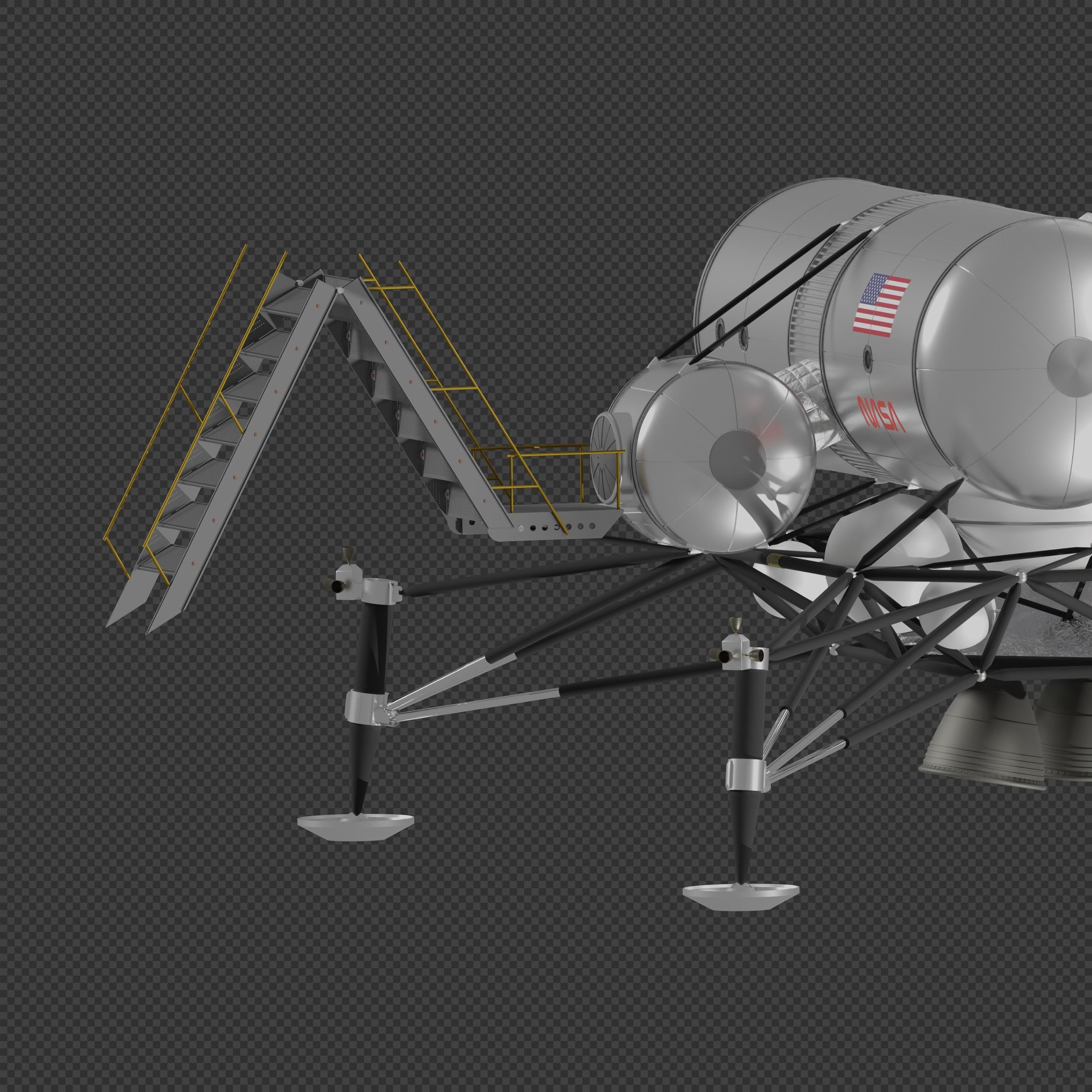STCAEM Mars Lander 3D model_6