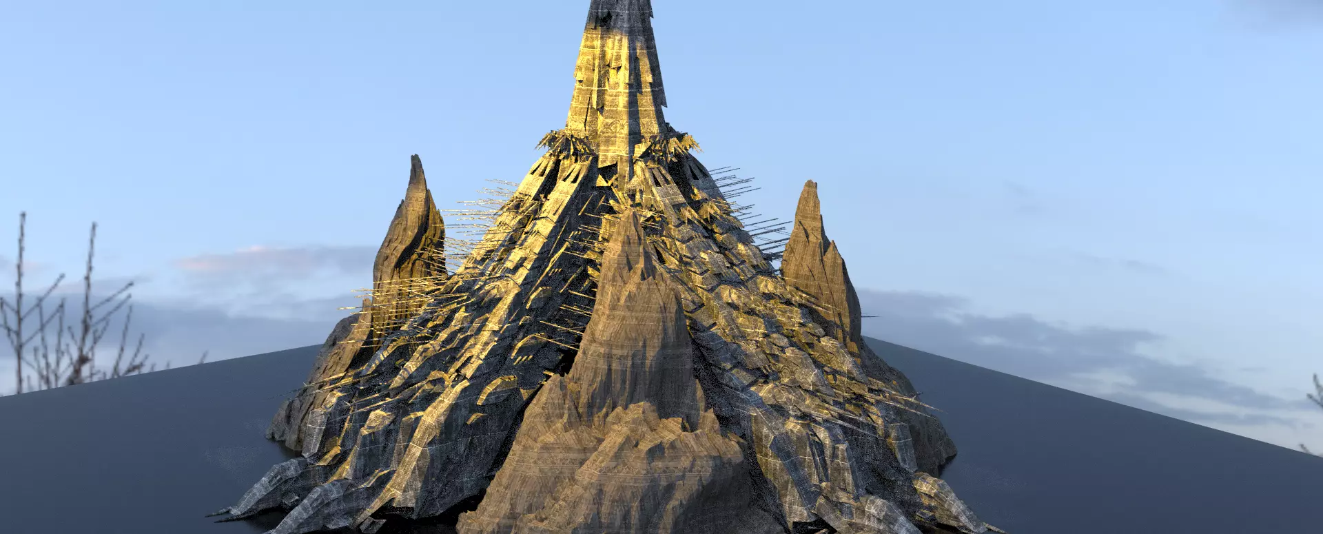 Tefnut Goddess crypt construction  3D model_0