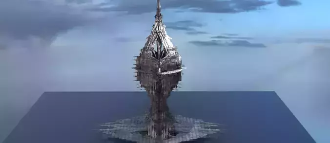 Art Deco Ocean lighthouse