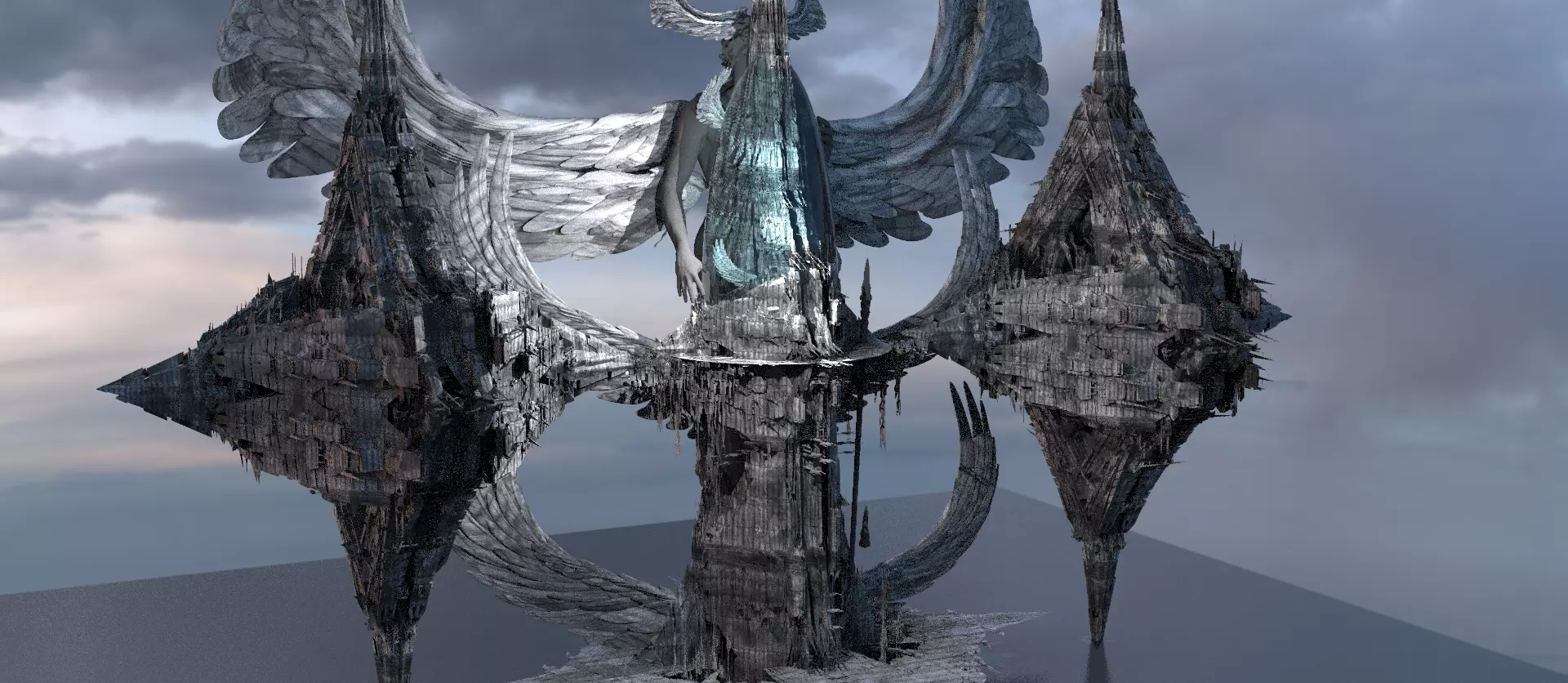 Art Deco Deep sea Rapture city Grand  3D model_0