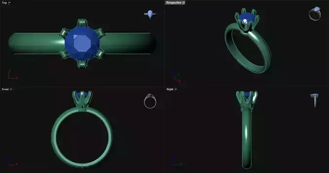 Crown Engagement Ring