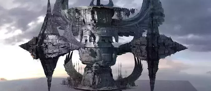 Sea Rapture city hourglass 3D model