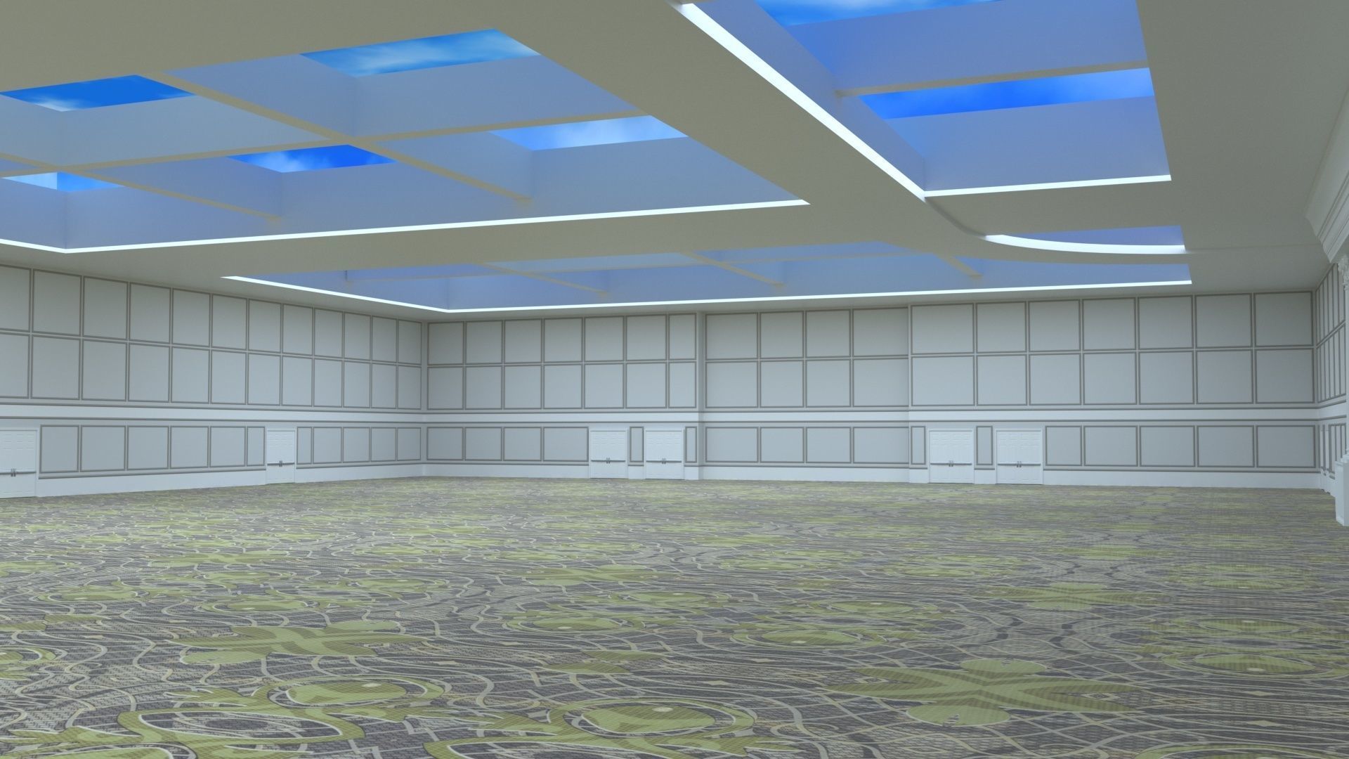 Ballroom 21 3D model_2