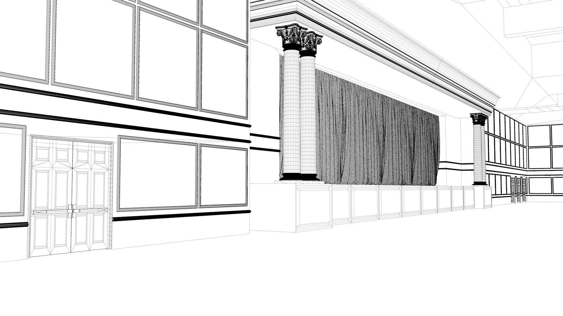 Ballroom 21 3D model_10