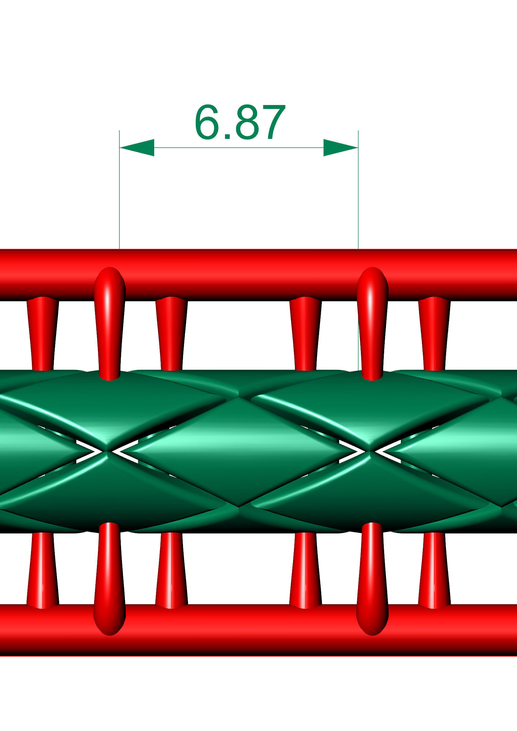 3d printed chain Model Round Model 3D print model_8